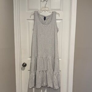 GAP Light Gray Sleeveless Maxi Dress